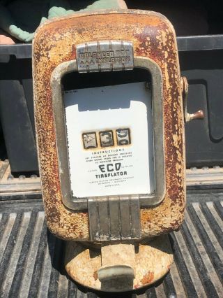 Eco Model 97 Air Station Tower Meter Gas Station Pump Oil Wall Mount