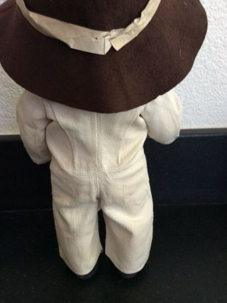 VINTAGE BUDDY LEE HARD PLASTIC DOLL - 13 INCHES TALL - HAT & COVERALLS 2