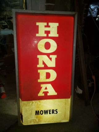 Vintage Honda Double Sided Lighted Sign 25 