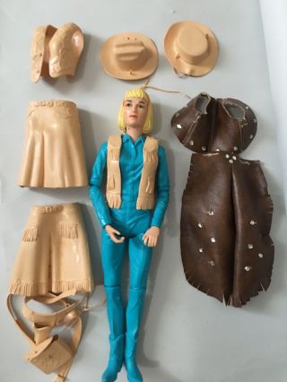 Vintage Jane West Action Figure With Accesories