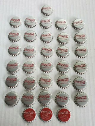 31 Vintage Cork Coca - Cola Bottle Caps Caramel Colored 3 Coke Classic,  Nos
