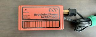 Vintage Dod Regulated Power Supply 200 Guitar Pedal With Cord