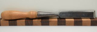 Vintage 1 " T.  H.  Witherby Beveled Sided Socketed Bench Chisel (inv J179)