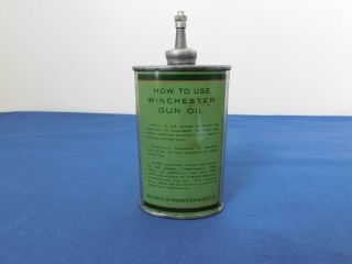 Vintage Winchester Repeating Arms Gun Oil Lead Top Can Handy Oiler Tin 1920 - 30 2