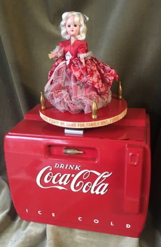 Vintage Coke Cooler Radio Music Box Rare