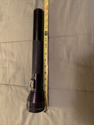 Vintage Kel - Lite Police Flashlight 3 D Cell Batteries 16 " Tall Usa