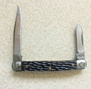 Unusual Vintage Queen Cutlery Usa 2 Blade Small Pocket/folding Knife 1998