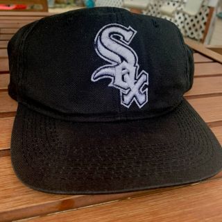 Vintage Chicago White Sox Snapback Black Hat Youngan Baseball Eazy E Cap Vtg