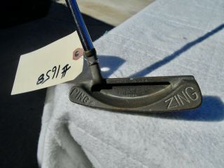 Ping Zing Putter Copper 34.  5 " Right Handed Steel Shaft Vintage Grip