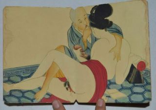 Ancient Japan Painting Shunga Artistic Erotic Viusal Painting Scrolls N1