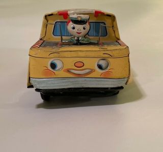 VINTAGE Toymaster School Bus Tin Friction Toy Japan 3