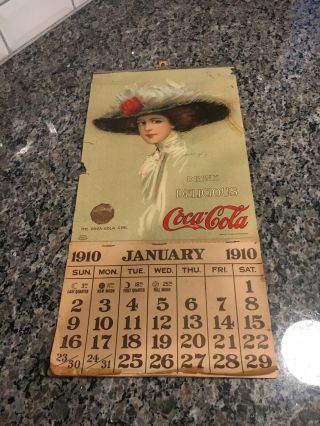 1910 Coca Cola Calendar Full Pad - All Months (jan - Dec)