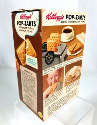 Vintage 1960 ' s Kellogg ' s Cinnamon Pop - Tarts Box Kids Snack Junk Food Cereal 3
