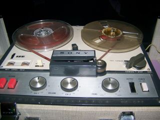 Vintage Sony Tapecorder Tc - 200 Reel To Reel Stereo Tape Recorder,  1960 