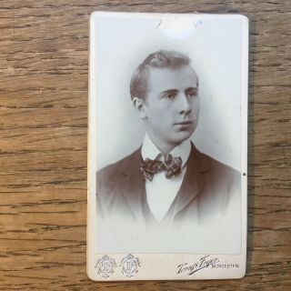 Cdv Young Man Terry & Fryer Worcester Photo 4625