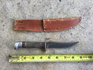 Vintage Western Fixed Blade Hunting Skinning Knife