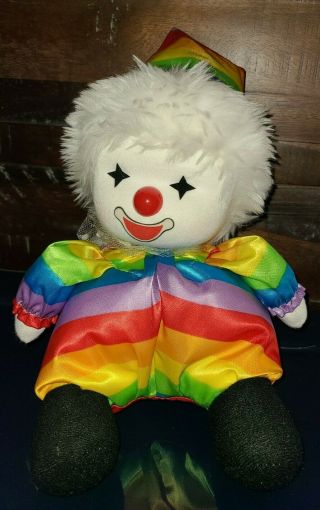 Vintage 1986 Poter Musical Wind Up Clown With Moving Head Sankyo Rainbow