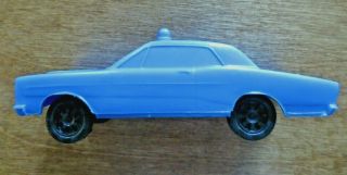 Vintage 1960s Gay Toys Inc.  Light Blue Plastic Police Squad Car Made In Usa