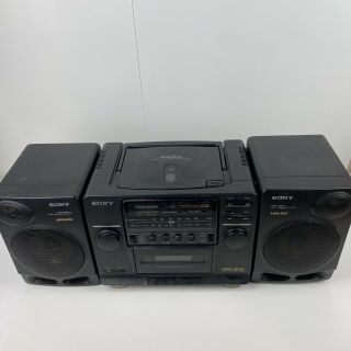 Vintage Sony Cfd - 510 Am/fm Cassette Cd Player Boom Box No Antenna