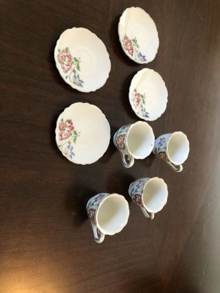 8 Piece Childs Porcelain Tea Set From Japan