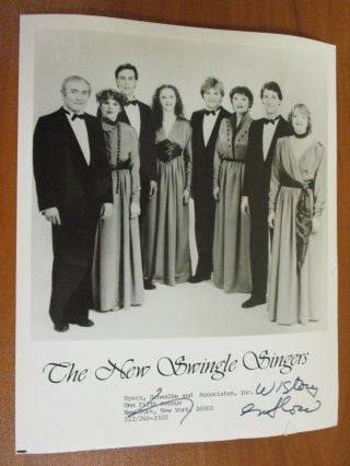 Vintage Glossy Press Photo The Swingle Singers Founded By Ward Swingle