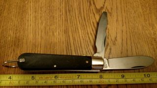 Vintage Colonial Prov.  Usa Tl - 29 Electricians/linesman Pocket Knife Saw Cut 042