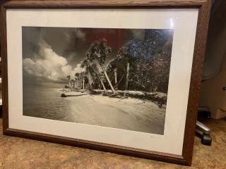 Clyde Butcher Signed Framed Print Cayo Costa Island 32 X 20.  5 Matted Size 32x44