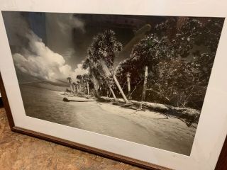 Clyde Butcher Signed Framed Print Cayo Costa Island 32 X 20.  5 Matted Size 32X44 6