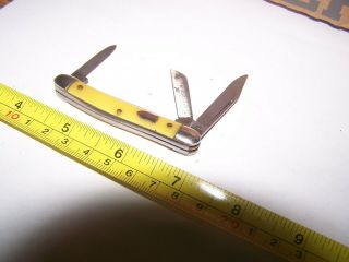 Vintage Pocket Knife Schrade Walden Ny.  3 Blade Pocket Knife 1940 