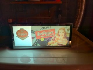 Vintage Dr.  Pepper Light Up Sign - Rare