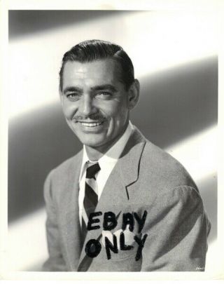 Clark Gable,  Candid Photo Portrait Still,  1940s,  Mgm Key Set Print
