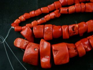 24 Inches Special Pure Large Tibetan Red Coral Beads Prayer Necklace M058 2