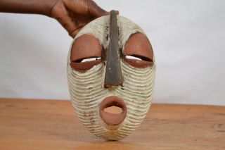 African tribal art,  Songye/luba mask from Democratic Republic of Congo 3
