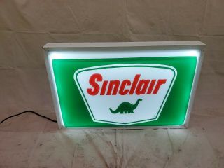 Sinclair Lighted Canopy Sign Gas Oil Vintage Collectable