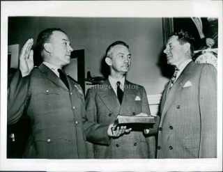 1946 Press Photo Military Colclough Judge John Sullivan James Forrestal 6x8