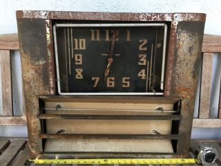 " Correct Time  Say It In Neon Inc.  " Buffalo Ny.  Advertising Clock Sign