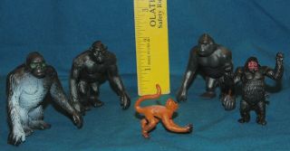 Plastic Jungle Zoo Animals - Apes Gorillas Monkeys