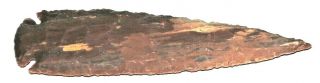 7 " Flint Hand Knapped Agate Stone Arrow Shaped Spear Point S7 " - 8 Agate Spear