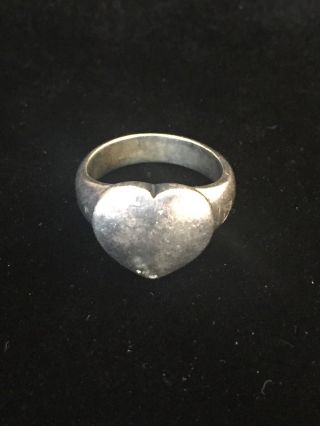 Vintage Sterling Silver James Avery Ring Heart Solid Love Retired Size 6 Gift