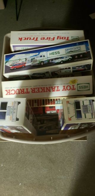25,  Various Assorted Hess Collectible Trucks From The 80 - 90 