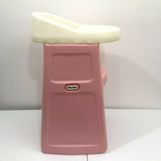 Vintage Little Tikes Doll High Chair Pink White Pretend Play 24 " Child Size
