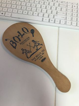 Vintage Bo - Lo Bouncer Wooden Paddle (h)