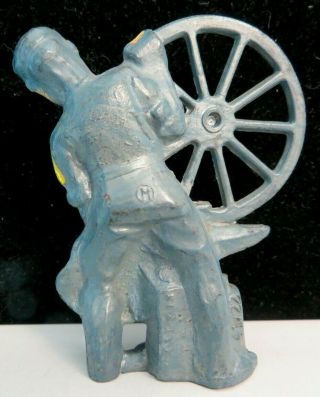 Vintage Manoil Lead Toy Figure Blacksmith with Wheel M - 150 Near 2