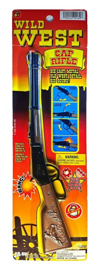 Miniature Wild West Toy Cap Gun Rifle Die Cast Metal And Plastic By Ja Ru