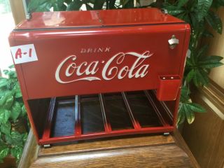 Extra All - 1939 Coca Cola Salesman Sample Cooler With Case & Paperw