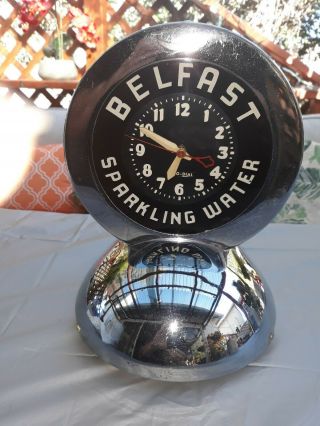 Vintage Belfast Sparkling Water Glo - Dial Clock Co L.  A.  Made In U.  S.  A.