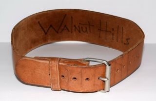 Vintage 1 Prong 4 " Leather Weight Lifting Belt Size Large 32 " - 42 " Made In Usa