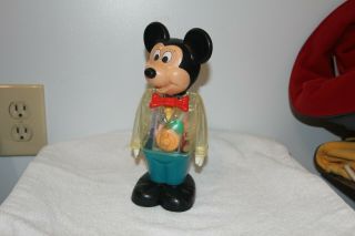 Vintage Mickey Mouse Wind - Up Toy 1978 Gabriel