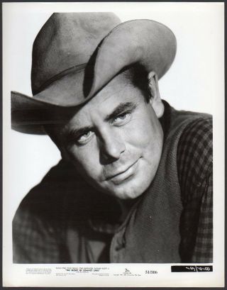 Glenn Ford 1951 Vintage Photo The Secret Of Convict Lake Cowboy Handsome Actor