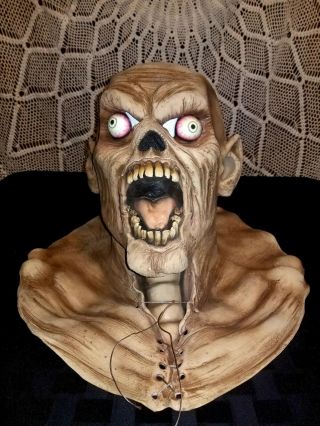 Vintage The Paper Magic Group Rubber Halloween Mask Zombie Monster